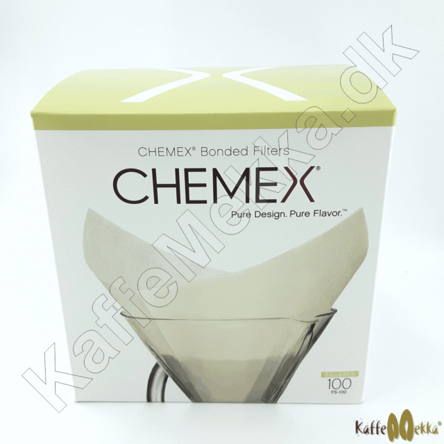 Chemex Kaffefiltre Firkantede FS-100 | Køb dem på KaffeMekka.dk | Berry & Bean | Kaffe god smag